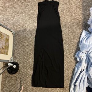 SHEIN Black Maxi Dress with Slit